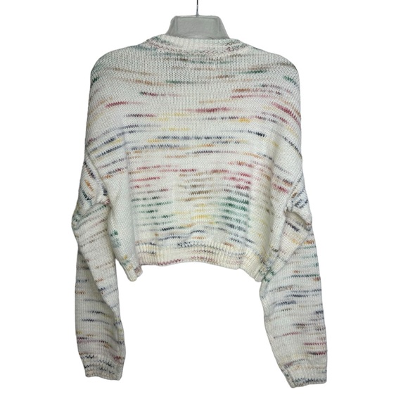 Urban Outfitters Wool Sweater, Small, Ivory Cropped, Chunky Knit - Picture 6 of 11